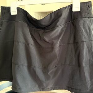 Lululemon Pace Rival Mid-Rise Black Skirt Size 14